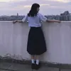 Uniforme Escolar Tailandés Nanno Chica Tabú Xiaowei Camisa Tailandesa Estilo Preppy Falda Plegada JK Traje Falda Verano Conjunto Completo