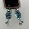 Brincos Exagerados e Únicos de Peixe com Escamas Coloridas, Modernos, Luxo Leve, High-End, Brincos de Nicho, Novo Estilo para Mulheres