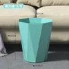Papelera Nórdica con Forma de Diamante para Hogar, Sala de Estar, Creativa, Gran Capacidad, Papelera de Desperdicio, Cubo para Restos de Comida de Cocina, Contenedor de Almacenamiento