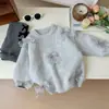 Estrella Infantil Yuan~Conjunto Fair Isle Suéter Jacquard Traje para Niñas Ropa de Invierno para Niños Top de Punto Retro