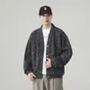 Chaqueta de trabajo casual retro americana de moda, corte holgado, cuello alto, para hombres jóvenes, perfecta para primavera y otoño de 2026