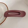 Pinza Grande de Pico de Pato Esmerilada Sin Costuras Horquilla Celebridad Cibernética Flequillo Lateral Pinza de Una Palabra Cabello Roto Horquilla Clip para Recoger Cabello Parte Posterior de la Cabeza