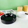 Cenicero de cerámica con esmalte de color personalizado, grande y redondo, para el hogar, creativo, fabricante de ceniceros para cigarros al por mayor