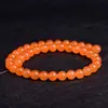 Xicui Piedra Natural de Alta Calidad Calcedonia Cuentas Redondas Pulsera DIY Accesorios de Joyería de Goma Componentes Semiacabados al por Mayor