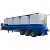 Exportación de Fábrica Exportación Remolque de Tanque Vertical de Ceniza Volante Seca de 50 Metros Cúbicos Eje 3 Camión Cisterna de Cemento a Granel de Acero de 5 Compartimentos