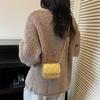 Estilo Coreano Pequena Fragrância 2025 Outono Nova Bolsa de Corrente Tendência Moda Losango Bolsa de Ombro Mini Bolsa Transversal para Mulheres