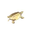 Figura de Tortuga de Latón Puro, Regalo Cultural Vintage, Decoración del Hogar, Mascota de Té para Escritorio, Adorno Artesanal