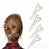 Horquillas en forma de U Europeas y Americanas, Horquillas de Aleación de Alta Gama para la Parte Trasera de la Cabeza, Elegantes Horquillas para Moños para Mujeres, En Stock