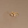 Anillo de hueso para oreja con colgante de circonita de acero de titanio transfronterizo, anillo para oreja, anillo de cuentas, anillo de cartílago Super Flash, pendiente de diamante multicolor con destellos.