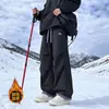 Pantalones largos casuales deportivos de tres pruebas, suaves, con diseño de bloques de color inspirado en la dopamina para exteriores, pierna curva, a la moda y modernos para otoño