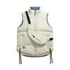 Mochila de Otoño e Invierno Chaleco Reversible para Hombres y Mujeres, Chaleco Reversible, Chaqueta Chaleco Cálida, Chaqueta de Pan