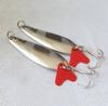 Isca Sequinha Escama de Dragão Prata 7g Colher Sequinha em Formato de Colher com Anzol para Pesca de Robalo