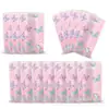 Pratos de Papel Borboleta Rosa, Copos de Papel, Guardanapos, Louça Descartável, Bandeirinhas, Toalhas de Mesa, Balões, Adereços de Decoração de Aniversário