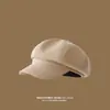 Chapéu Octogonal de Lã Outono e Inverno 2026 Chapéu Newsboy Preto Chapéu Retrô Feminino Outono e Inverno Chapéu de Pintor Britânico Boina