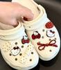 Acessórios Croc Shoes Flor de Sapato Fivela de Sapato DIY Fofo Laço Preto Gatinho Decoração Removível Adaptável Atacado