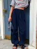 Pantalones de Linterna Versátiles y Modernos con Cordón Cintura Alta Adelgazantes Largos para Mujer Otoño e Invierno Nuevos Pantalones Casuales de Secado Rápido con Caída