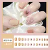 Uñas postizas estampadas cortas, medianas y largas de fábrica, con diseño de armadura, productos terminados en caja, venta al por mayor, se pueden personalizar según muestras