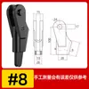 Conector de Cunha para Cabo de Aço 8mm Guindaste 12mm Acessórios para Guindaste Grampo de Cabo de Aço Grampo Luva de Cunha