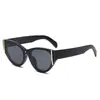 Gafas de sol de moda retro con montura de gato para mujer, protección solar, forma cóncava, alta calidad, textura de gafas de sol, en stock, venta al por mayor, gafas de sol transfronterizas