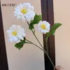 Arranjo de Flores Artificiais Tagetes de 3 Cabeças Decoração de Casamento Peônia de Jade Branco Lótus de Mil Camadas Flor Artificial Decoração de Casa Transfronteiriço