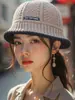 Chapéu de Pescador Balde Quente Estilo Coreano Novo Outono e Inverno, Chapéu Cloche Versátil Retro que Cobre o Rosto para Mulheres Tendência 8292