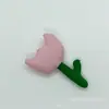 Coloridos accesorios de algodón con forma de flor de tulipán tridimensional para clip de pelo, bolsa de moda, decoración de ropa, accesorios de flor