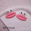 Patches de Borracha Macia em PVC Acessórios para Roupas DIY Presilhas de Cabelo Elásticos de Cabelo Acessórios de Joias Boca de Salsicha Fofa e Peculiar Multicor