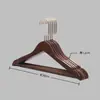 Percha de madera maciza con barra para hoteles, casas de huéspedes y tiendas de ropa, especializada para trajes y abrigos, percha ancha para hombros que no deja marcas