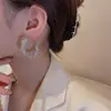 Pendientes de Aro Metálico Únicos con Pasador de Plata S925 2024 Nuevo Diseño de Nicho de Moda Pendientes de Gama Alta para Mujer Verano