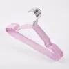 Cabide de Plástico Antiderrapante Revestido Cabide para Dormitório Secagem de Roupas Cabide de Secagem para Adultos Suporte Espesso para Roupas Doméstico Cabide de Roupas Sem Costura para Pendurar Roupas Venda por Atacado