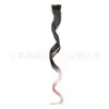 Pieza de Peluca Extensiones de Cabello con Clip Europeas y Americanas Cabello Largo Rizado Extensiones de Cabello de Colores Fibra Química Peluca de Cabello Rizado de Una Pieza Dropshipping