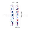 Decoración de Fiesta Celebración del Día de la Independencia Pancarta para Puerta Adecuada para Reuniones Familiares Amazon Transfronterizo 250º Aniversario