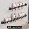 Estante de Almacenamiento para Baño Sin Taladro Estante para Chanclas Almacenamiento de Zapatos para Inodoro Montado en la Pared Multifuncional Estante con Drenaje Envío Directo
