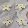 Camada Dupla Flor de 5 Pétalas Simulação Hortênsia Peça diy Material Artesanal Guirlanda Enfeites de Cabelo Acessórios Enfeite Chapéu de Palha