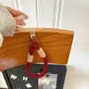 Estilo Ins Color Claro Todo Fósforo Colgante para Funda de Teléfono Móvil Cuerda Corta para Mano Colgante de Correa Tejida Duradera Cadena para Bolso de Llaves Universal