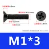 Tornillos de Acero Inoxidable 304 de Cabeza Avellanada Negra, Tornillos para Máquina de Cabeza Plana Phillips, Tornillos Km Pavonados Negros M2M3M4M5M6
