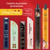 Conjunto de hashis descartáveis personalizado fabricado na fábrica de origem conjunto de hashis de papel revestido à prova d'água conjunto de hashis com logotipo personalizado atacado