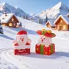 Nueva figura linda, paisaje en miniatura, muñeco creativo de Papá Noel, escena de nieve, decoración DIY hecha a mano, adorno colgante