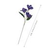 Simulação de Lírios Pequenos de Três Ramos Decoração de Casamento Flores Artificiais Arranjo de Flores para Estrada Bloco de Flores Flores Artificiais Flor Floral Arte Floral Material Floral