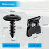 Adecuado para Cubierta de Parachoques Guardabarros Tornillo Flor de Ciruelo Clip de Tuerca en U de Coche Volkswagen Audi N90974701