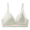 333 Decote em V Profundo Original Francês Aro Triângulo Novo Conjunto de Sutiã Sem Fio de Renda Sexy para Mulheres, Sutiã Fino Sem Costura