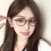 Gafas de lectura lisas con montura redonda retro japonesa, color carey, estilo vintage, montura para gafas de mujer, luz azul anti-reflejo, gafas de lectura de alta gama