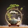 Água Corrente Gera Riqueza Ornamento para Sala de Estar Cerâmica Água Circulante Feng Shui Escritório Armário de Vinho Entrada Presentes de Inauguração