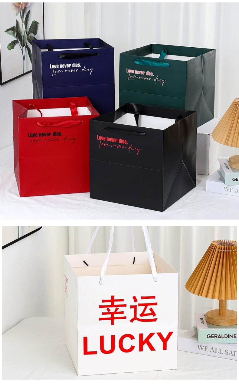 红色伴手礼手提袋