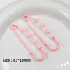 Broche de Seguridad con Hebilla de Hierro en Bucle y Laca de Colores Dulces Pin de Seguridad DIY Ropa Bolsa Colgante Accesorio Decoración