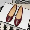 Nuevos Zapatos Planos Casuales Estilo Chanel con Lazo Bloque de Color Piel de Oveja para Mujer, Zapatos de Ballet Planos de Punta Redonda con Patrón de Diamantes