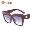 Novos óculos de sol de armação grande europeus e americanos tendência da moda masculina e feminina decoração de óculos de sol óculos de todas as combinações cross-border 9039