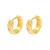 Moda Europeia e Americana Punk Estilo Metal Brincos Retrô para Mulheres Brincos Agulha de Prata S925 Zircônia Micro-Incrustada Brincos Retrô de Luxo Acessível