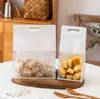 Sacos de embalagem para pão de forma, sacos descartáveis transparentes para embalagem de croissants e mochi, embalagem para panificação de doces e pão de forma fatiado