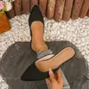 Sandalias de verano planas de punta para mujer, calzado de exterior 2026, nuevo estilo, sandalias perezosas cerradas, populares en redes sociales